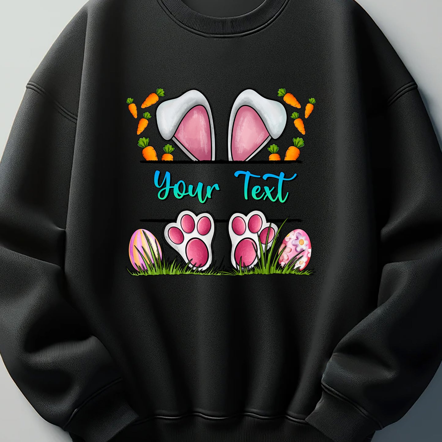Easter bunny name frame DTF Transfer