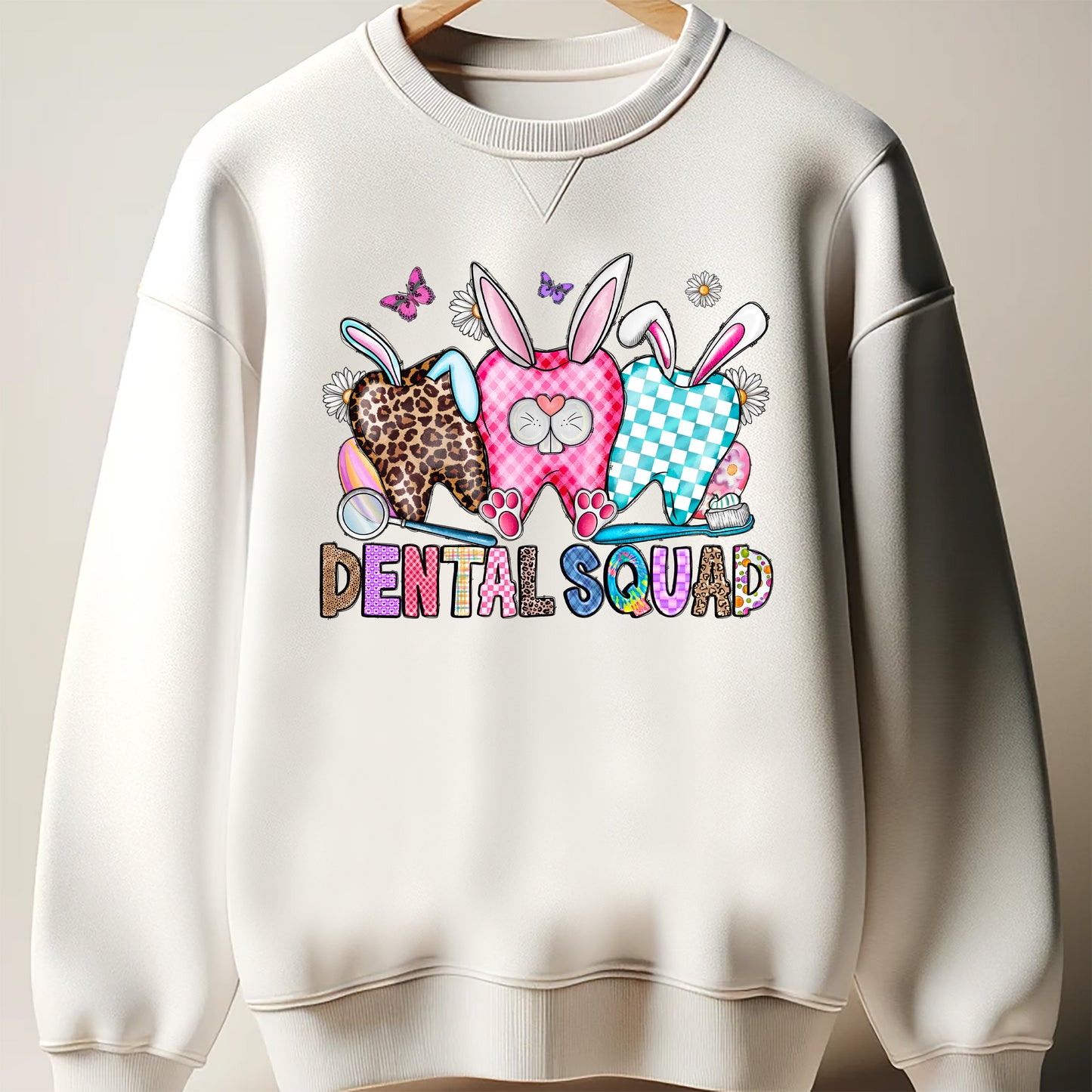 Easter Dental Squad DTF Transfer, Easter day Design dtf Transfer