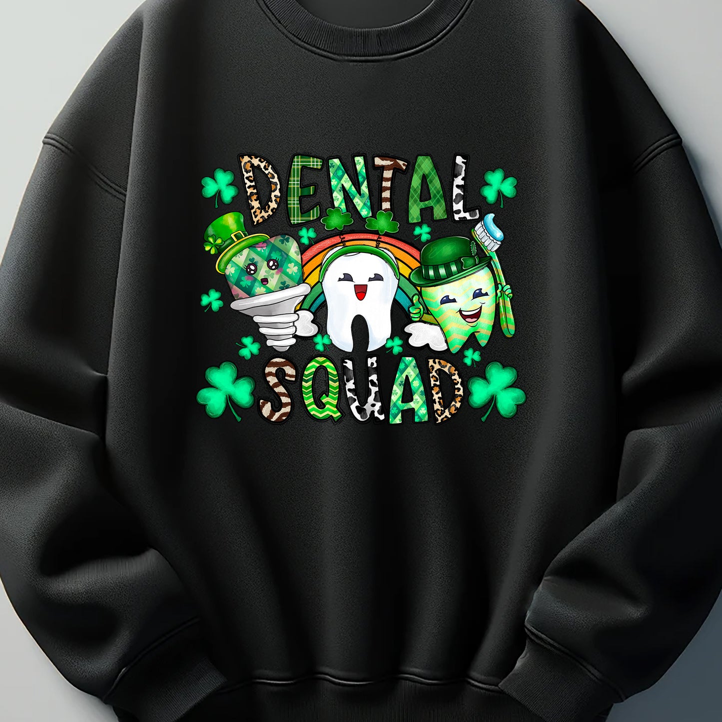 Dental Squad St. Patricks Day DTF Transfer ready for press