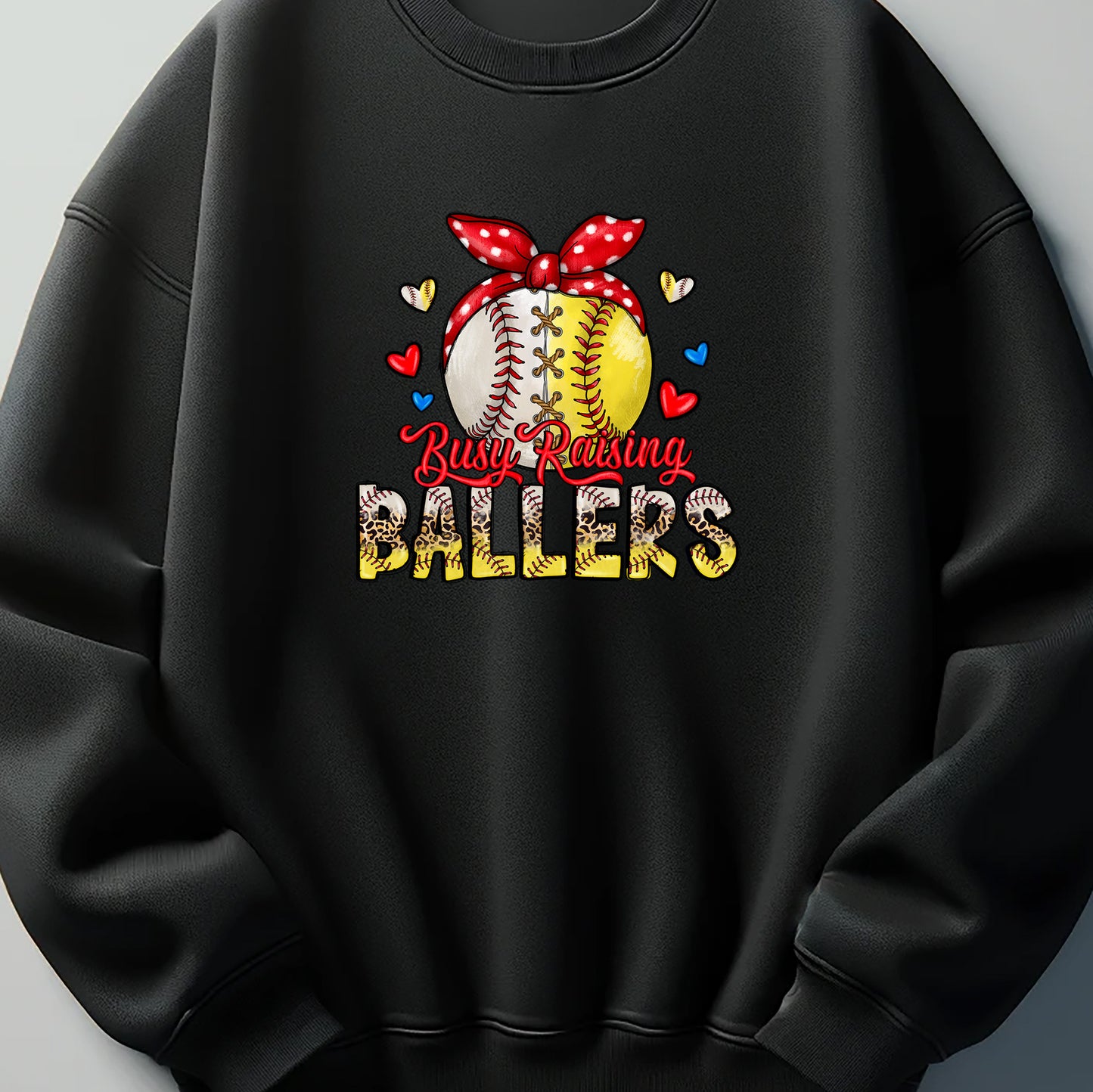 Busy Raising Ballers DTF Transfer ready for press