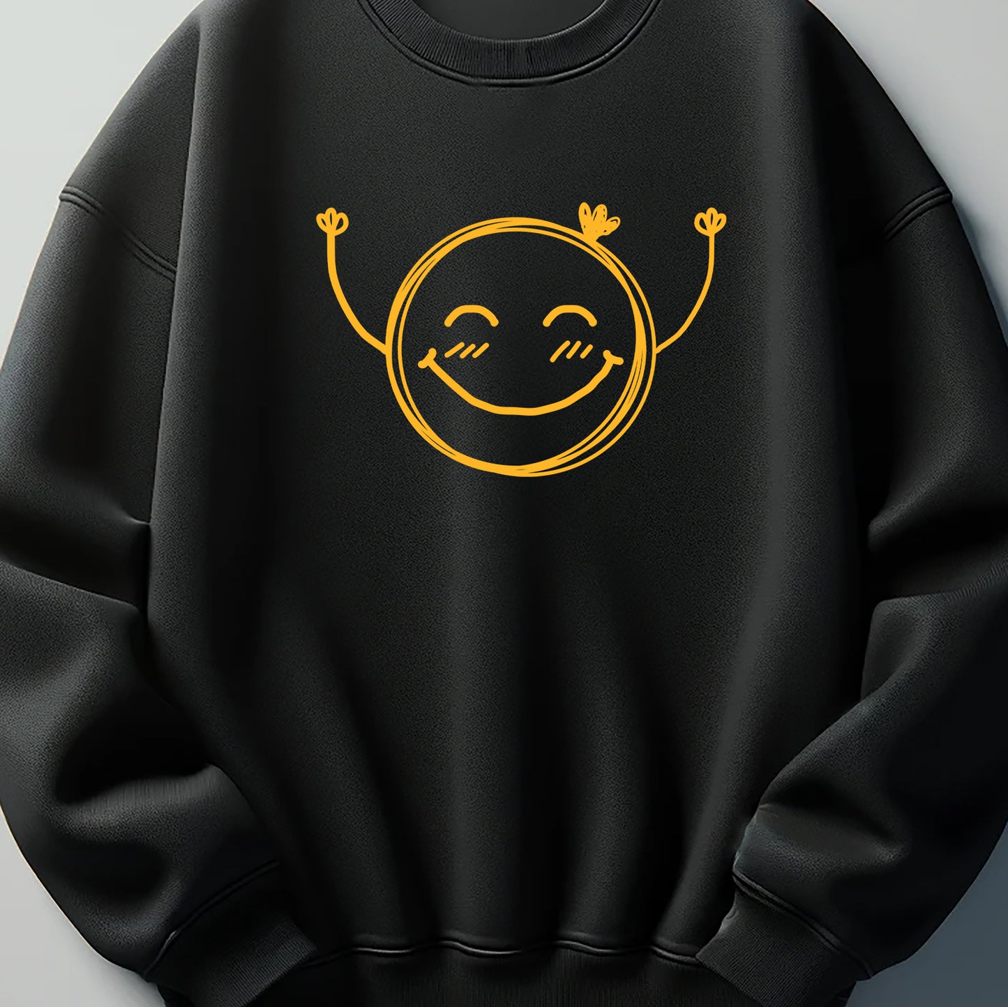 Smile Face DTF Transfer ready for press