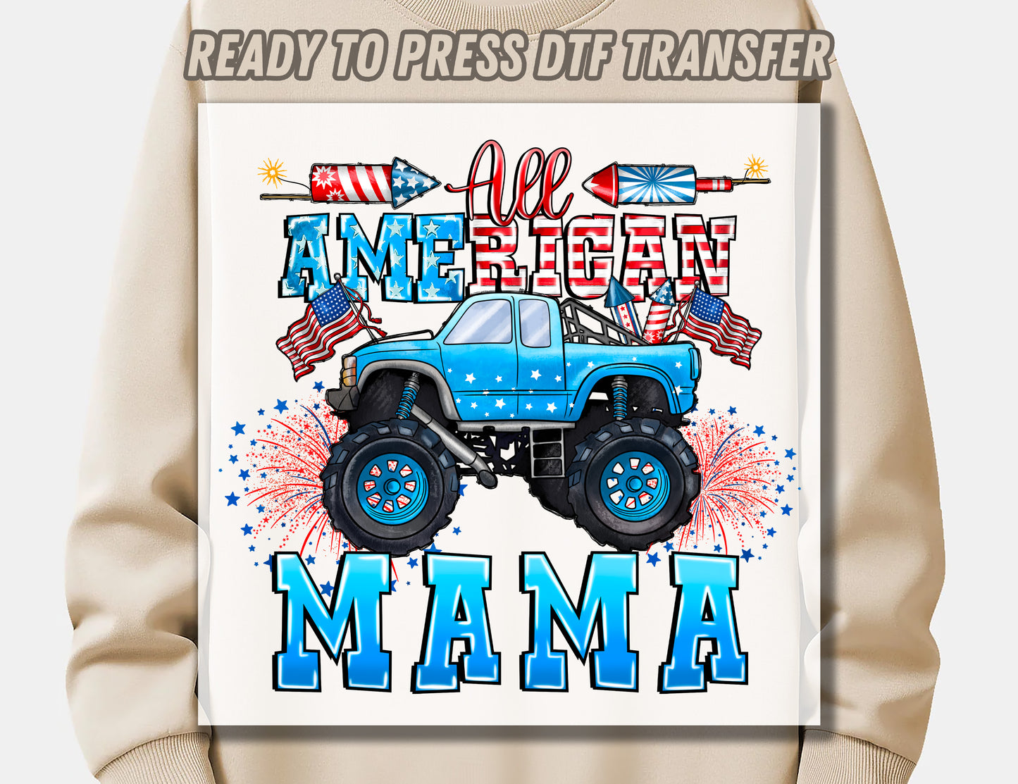 American MAMA 2 DTF Transfer