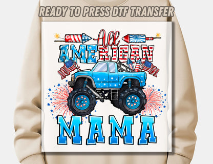 American MAMA 3 DTF Transfer