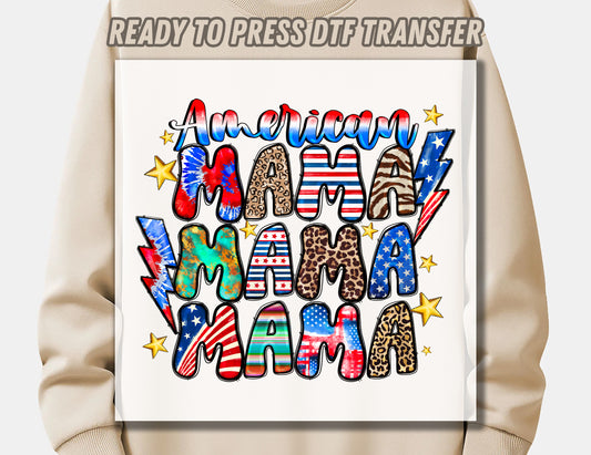 American MAMA 4 DTF Transfer