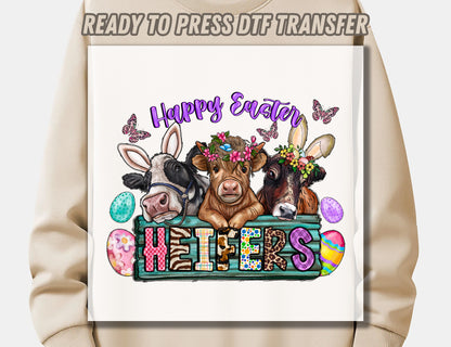 Happy Easter Heifers DTF Transfer
