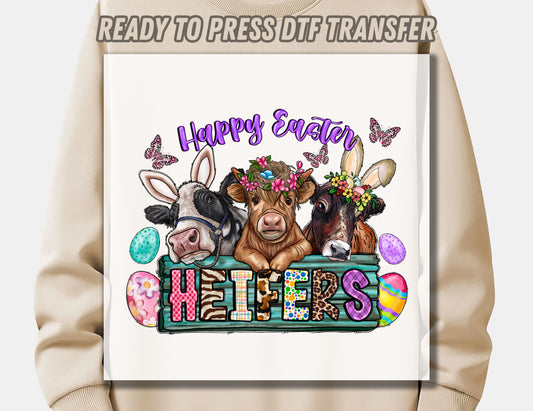 Happy Easter Heifers DTF Transfer