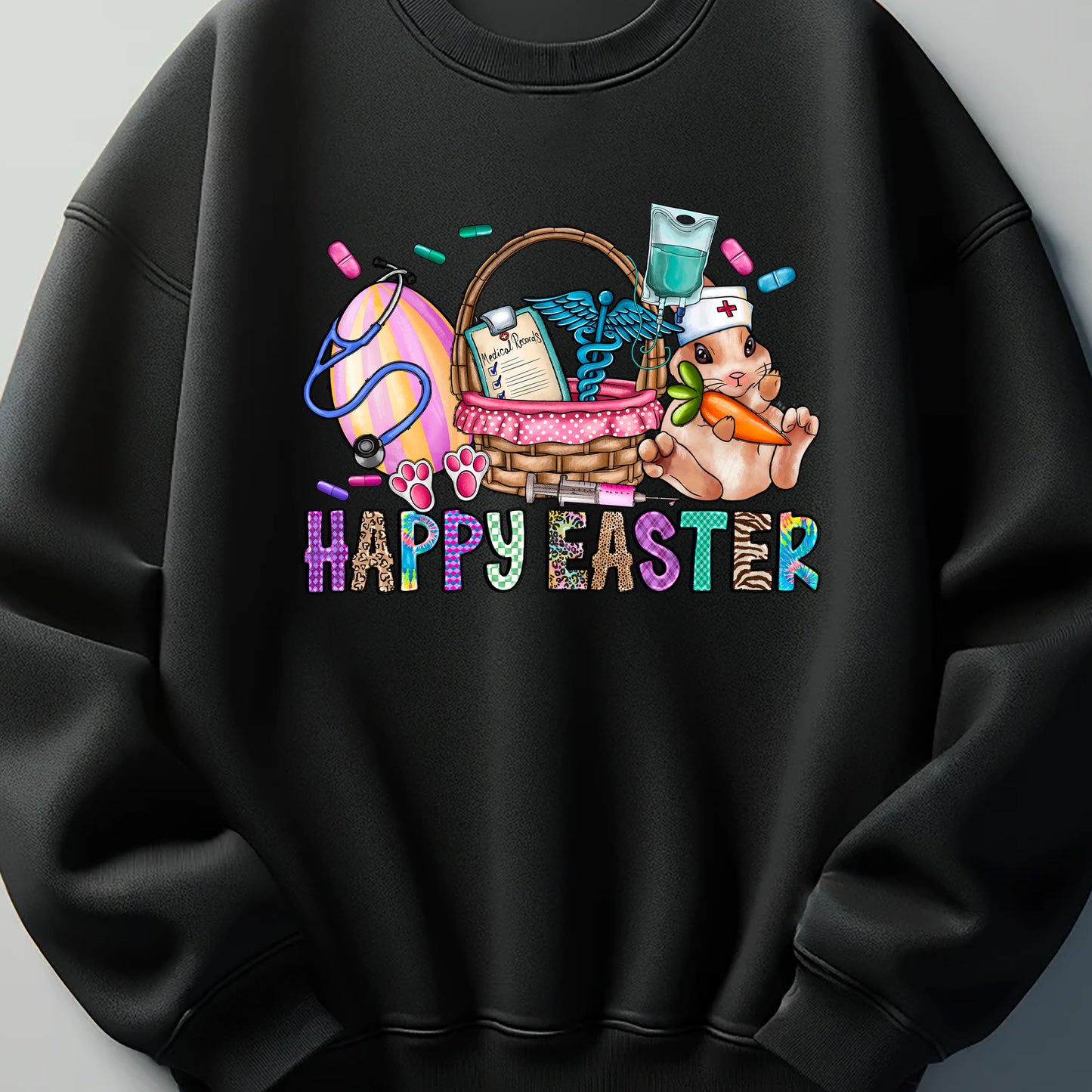 Happy Easter Rabbit Nurse DTF Transfer