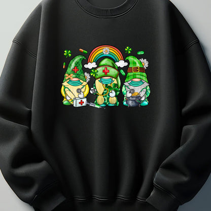 St. Patrick's Day Nurse Gnome DTF Transfer ready for press