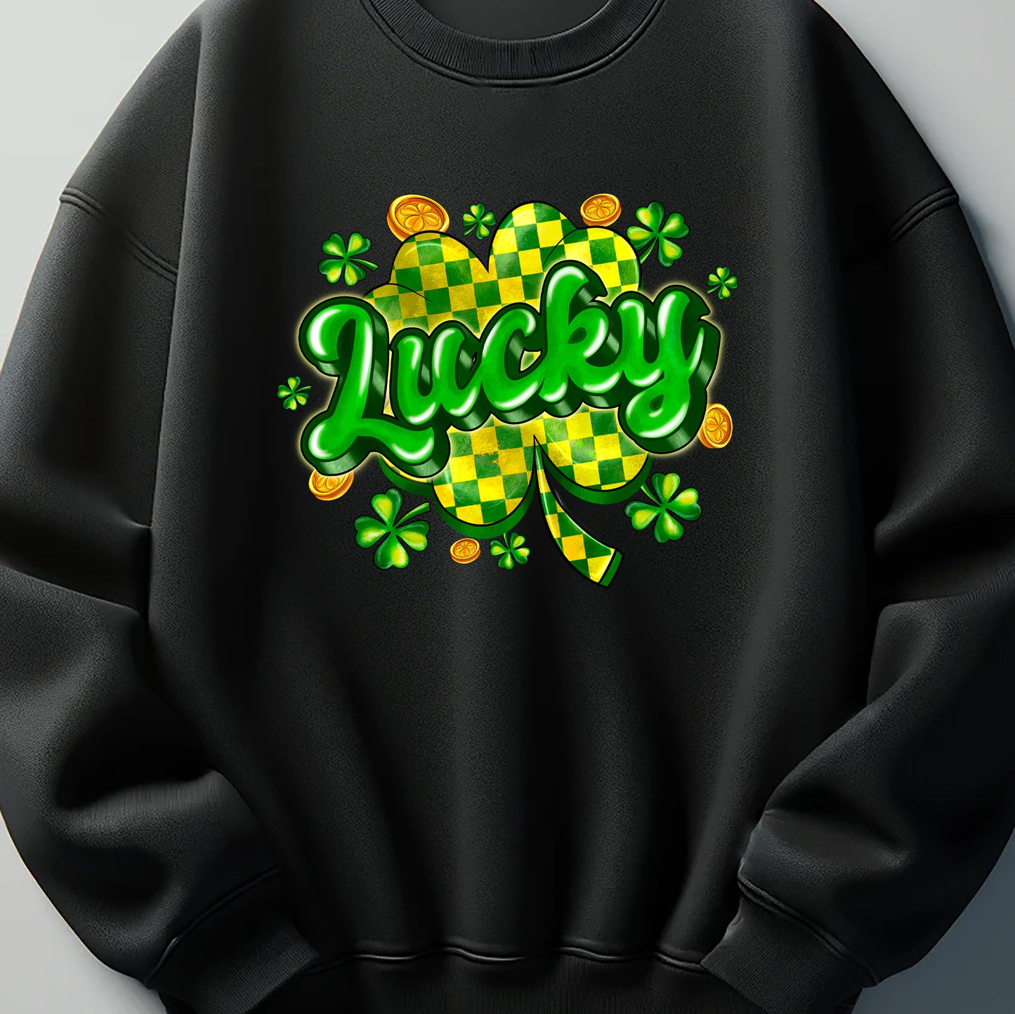 St.patricks Day Lucky DTF Transfer ready to press