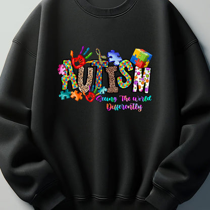 Autism Seeing The World Differently DTF Transfer ready to press