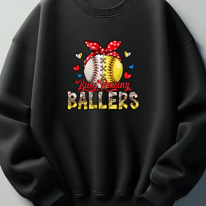 Busy Raising Ballers DTF Transfer ready for press