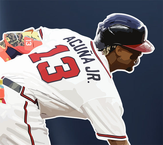 Atlanta Braves Ronald Acuña Jr. too small print top 2