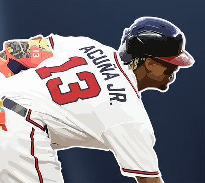 Atlanta Braves Ronald Acuña Jr. too small print top 2